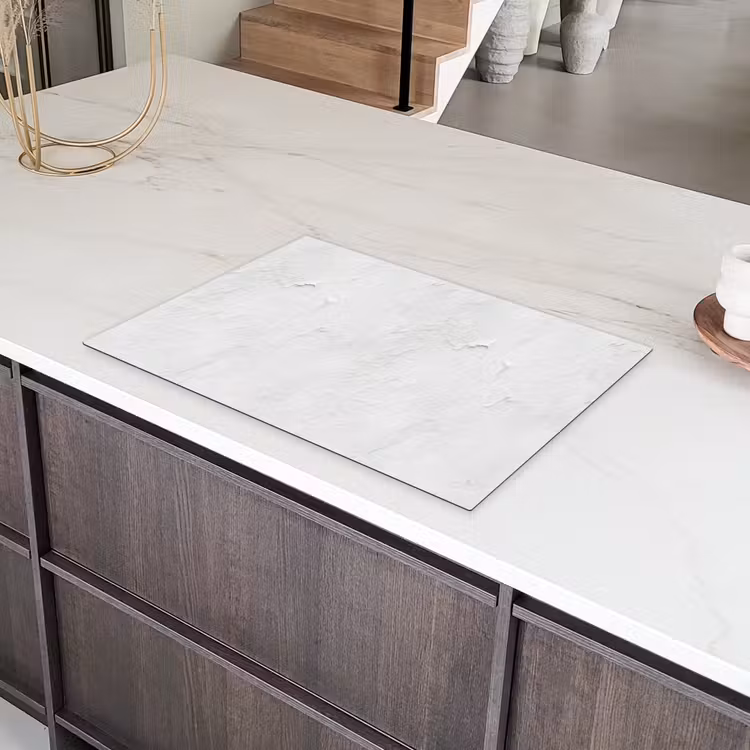 Pleisterlaag - Verf - Wit - Beschadigd Inductie beschermer vinyl 3mm klein 276 -sfeer8
