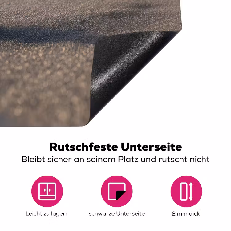 Glazenfles - Post - Zee - Zand Inductie beschermer vinyl 3mm klein -zzzzzzz-lf-onderkant