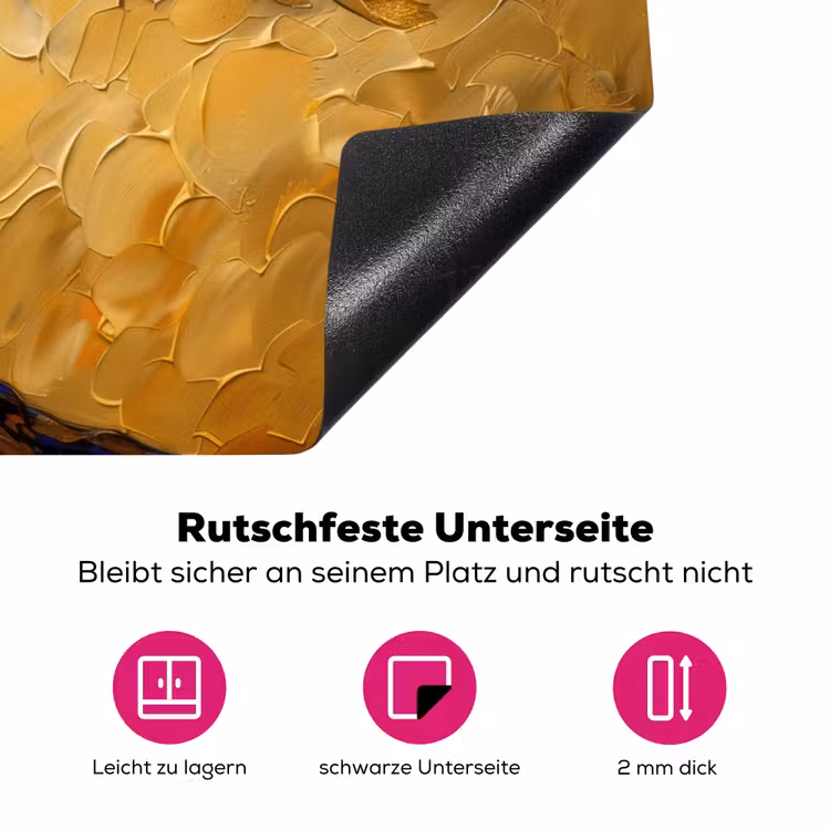Goud - Boom - Abstract - Modern Inductie beschermer vinyl 3mm klein -zzzzzzz-lf-onderkant