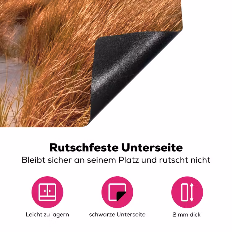 Gouden Uur aan de Kust Inductie beschermer vinyl 3mm klein -zzzzzzz-lf-onderkant