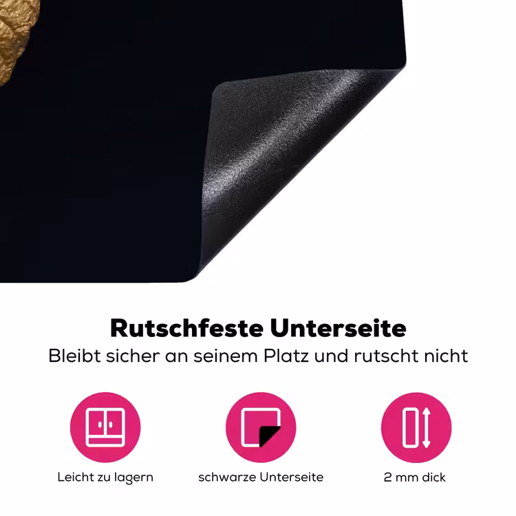 Gouden gefluister Inductie beschermer vinyl 3mm klein -zzzzzzz-lf-onderkant