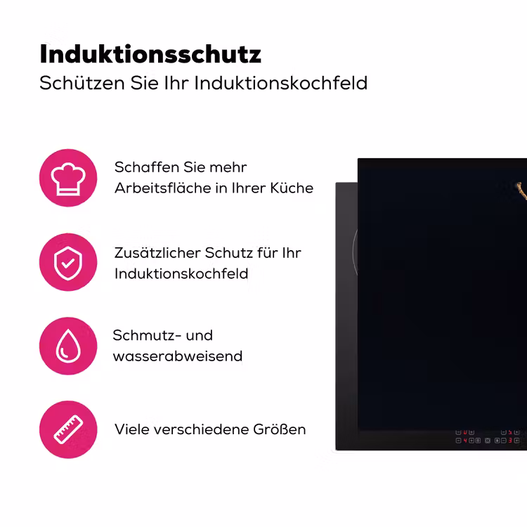 Gouden gefluister Inductie beschermer vinyl 3mm klein -zzzzzzz-lf-ups