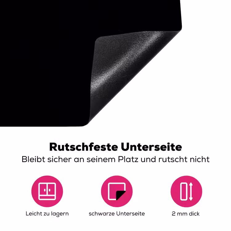 Golfbal - Minimalistisch - Wit Inductie beschermer vinyl 3mm klein -zzzzzzz-lf-onderkant