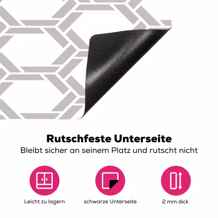 Grafisch - Patroon - Modern Inductie beschermer vinyl 3mm klein 276 -zzzzzzz-lf-onderkant