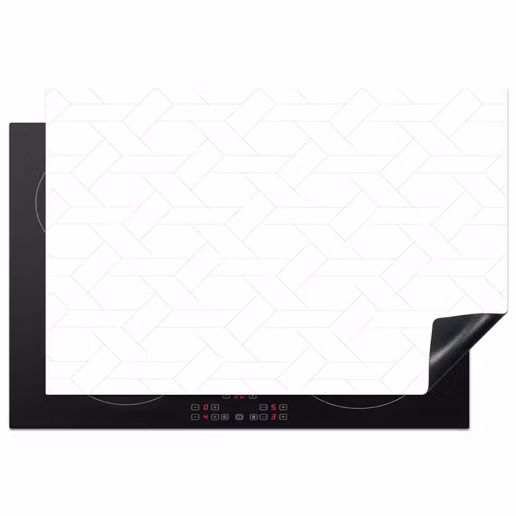 Grafisch - Patroon - Modern - Fijnstijl Inductie beschermer vinyl 3mm klein 276 -3d