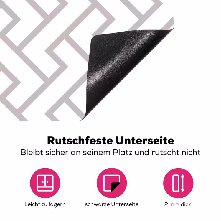 Grafisch - Patroon - Modern - Lijn Inductie beschermer vinyl 3mm klein 276 -zzzzzzz-lf-onderkant