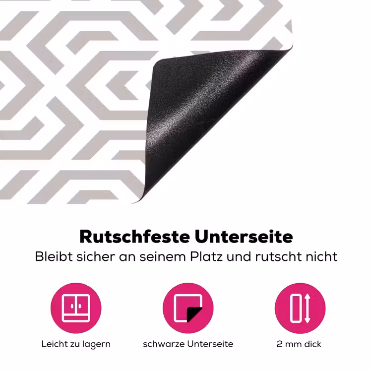Grafisch - Patroon - Modern - Hexagon Inductie beschermer vinyl 3mm klein 276 -zzzzzzz-lf-onderkant