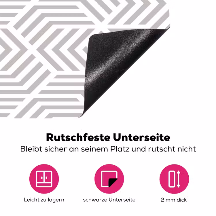 Grafisch - Patroon - Modern - Onderbroken Inductie beschermer vinyl 3mm klein 276 -zzzzzzz-lf-onderkant