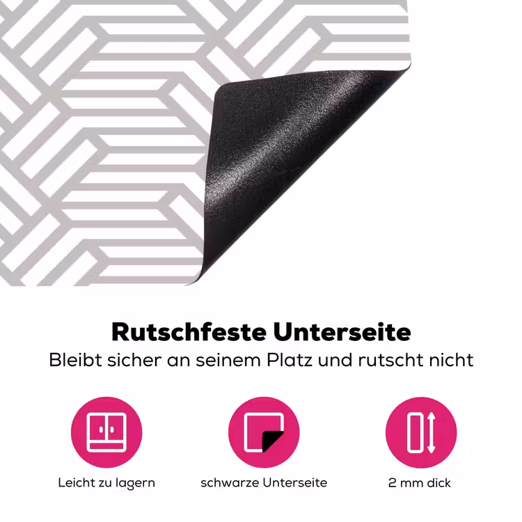Grafisch - Patroon - Modern - Opvallend Inductie beschermer vinyl 3mm klein 276 -zzzzzzz-lf-onderkant