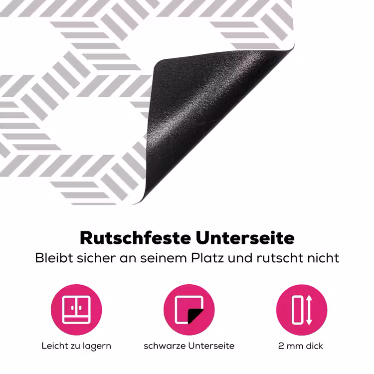 Grafisch - Patroon - Modern - Opvallend - Begrensd Inductie beschermer vinyl 3mm klein 276 -zzzzzzz-lf-onderkant
