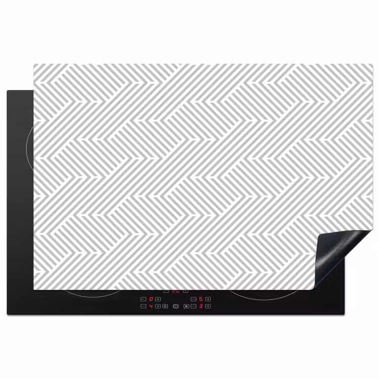 Grafisch - Patroon - Modern - Geometrisch Inductie beschermer vinyl 3mm klein 276 -3d