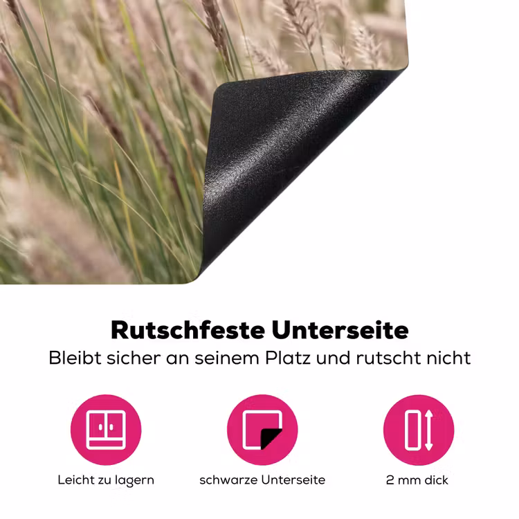 Gras - Close up - Groen Inductie beschermer vinyl 3mm klein -zzzzzzz-lf-onderkant