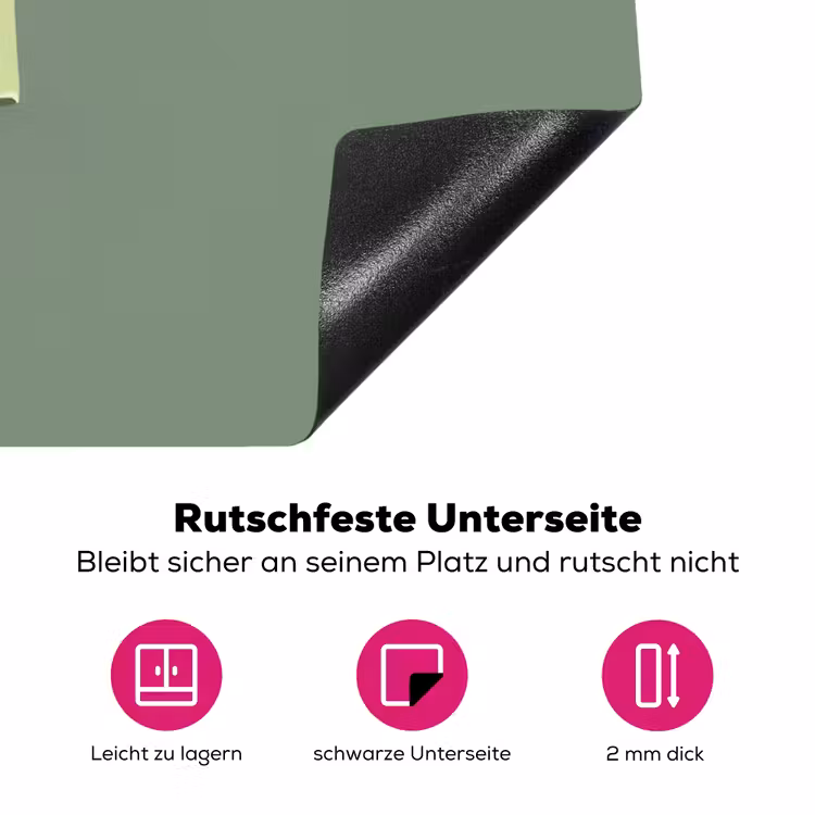 Groen - Waterijsje - Stokje - Illustratie Inductie beschermer vinyl 3mm klein -zzzzzzz-lf-onderkant