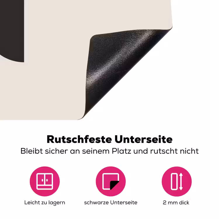 Halve cirkels - Aardetinten - Grafisch Inductie beschermer vinyl 3mm klein -zzzzzzz-lf-onderkant