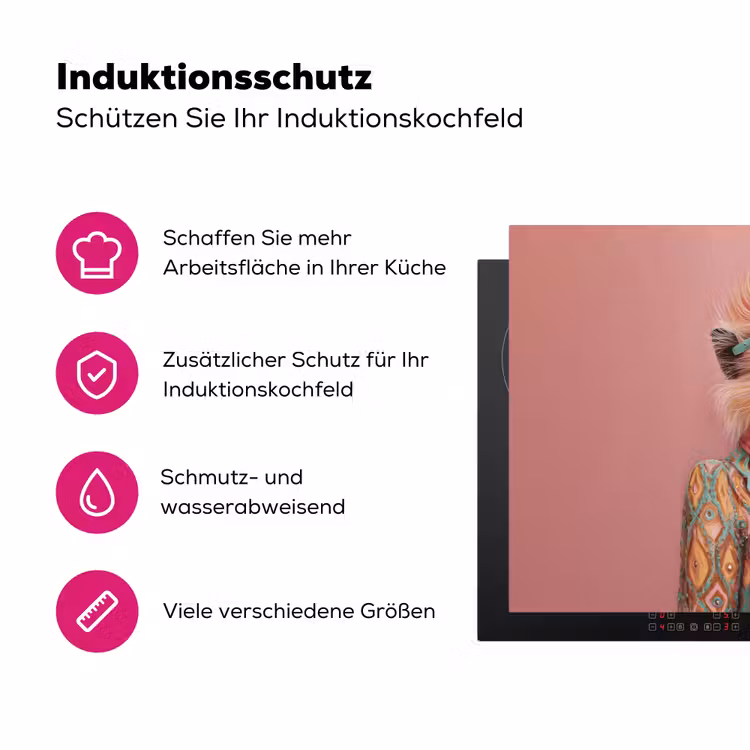 Sjaal - Aap - Zonnebril - Jasje Inductie beschermer vinyl 3mm klein -zzzzzzz-lf-ups