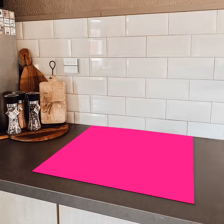 Hot - Fuchsia - Roze Inductie beschermer vinyl 3mm middel 274 -sfeer3