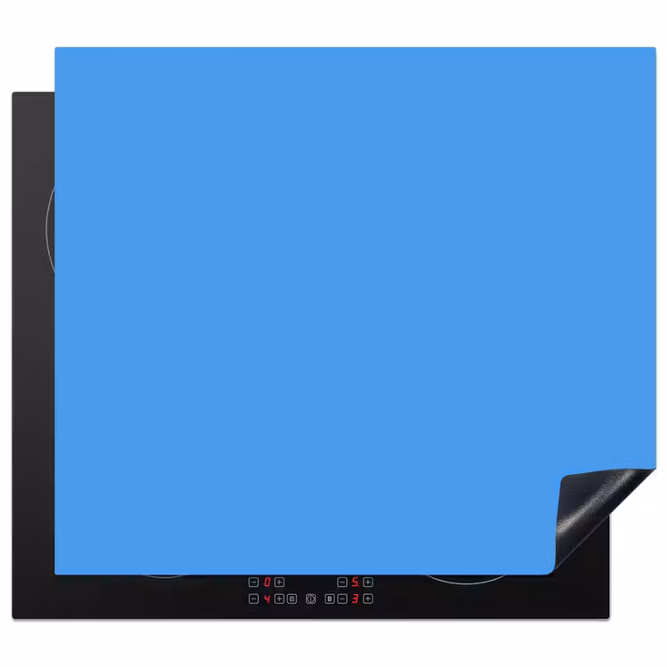Bright - Azure - Blauw Inductie beschermer vinyl 3mm middel 274 -3d