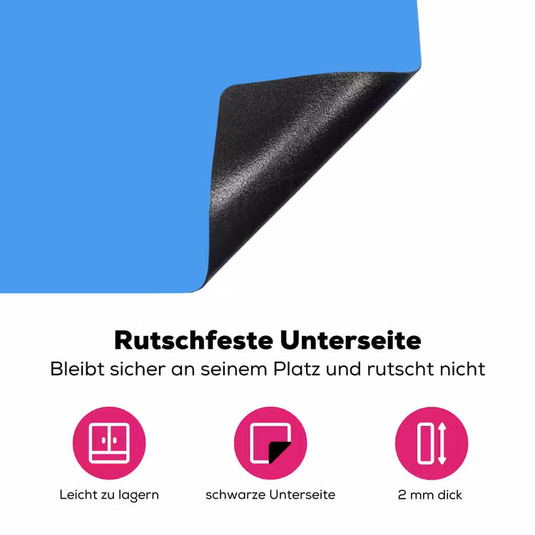 Bright - Azure - Blauw Inductie beschermer vinyl 3mm middel 274 -zzzzzzz-lf-onderkant