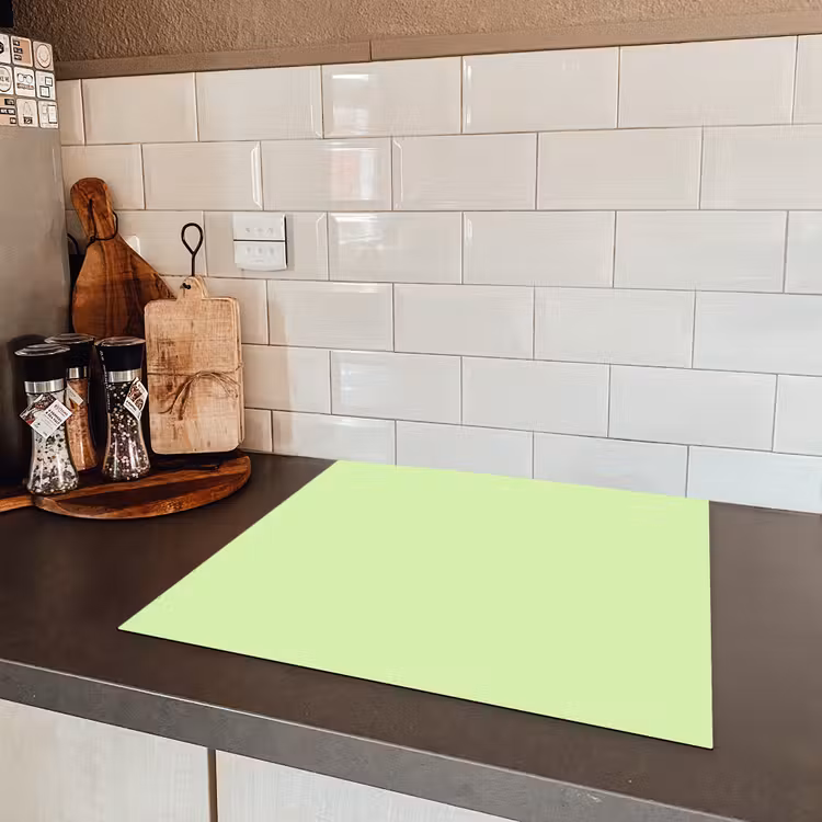 Light - Lime - Groen Inductie beschermer vinyl 3mm middel 274 -sfeer3