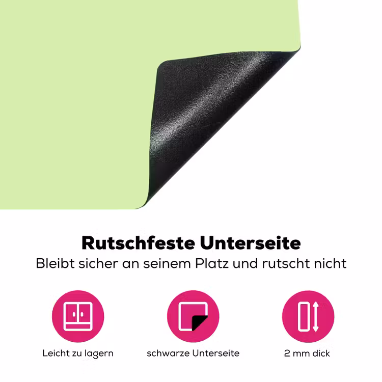 Light - Lime - Groen Inductie beschermer vinyl 3mm middel 274 -zzzzzzz-lf-onderkant