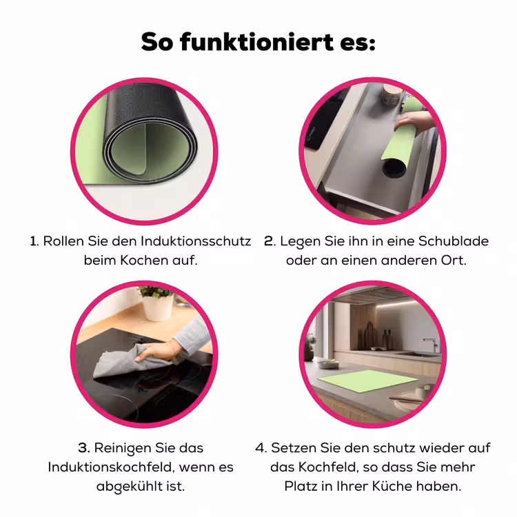 Light - Lime - Groen Inductie beschermer vinyl 3mm middel 274 -zzzzzzz-lf-werking