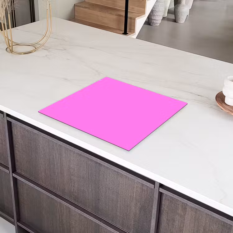 Bright - Orchid - Roze Inductie beschermer vinyl 3mm middel 274 -sfeer8
