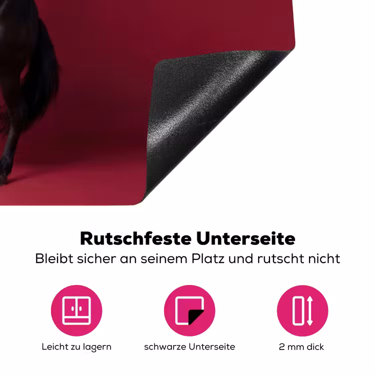 Hengst - Steigert - Rood Inductie beschermer vinyl 3mm klein -zzzzzzz-lf-onderkant