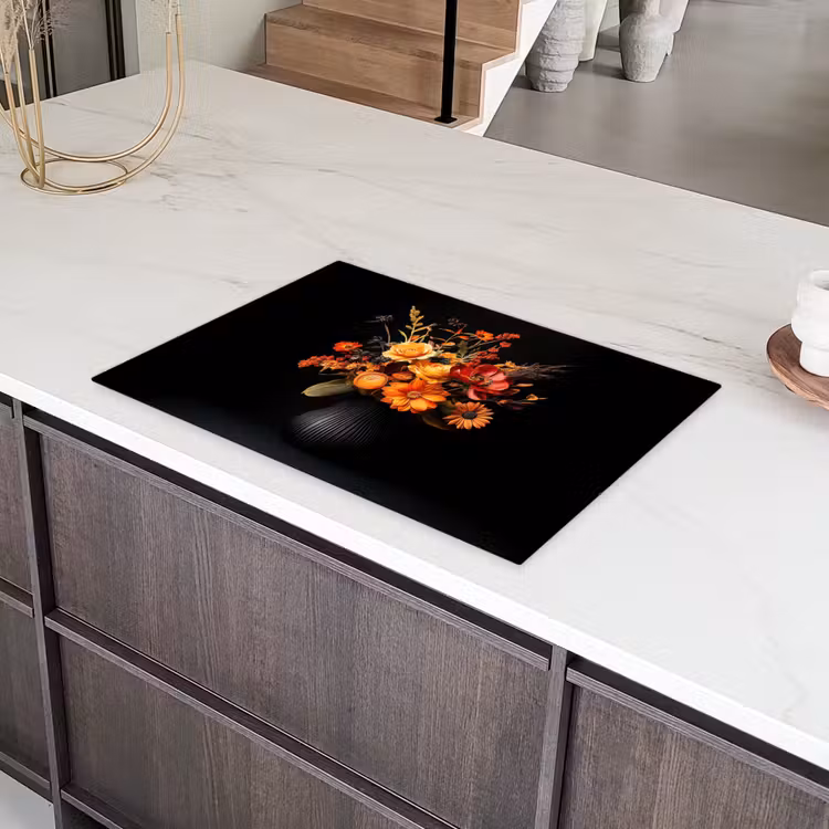 Herfst - Boeket - Oranje Inductie beschermer vinyl 3mm klein -sfeer8