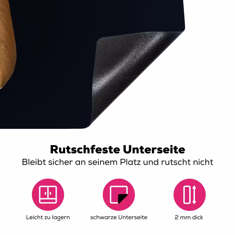 Herfstgoud Inductie beschermer vinyl 3mm klein -zzzzzzz-lf-onderkant