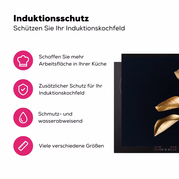 Herfstgoud Inductie beschermer vinyl 3mm klein -zzzzzzz-lf-ups