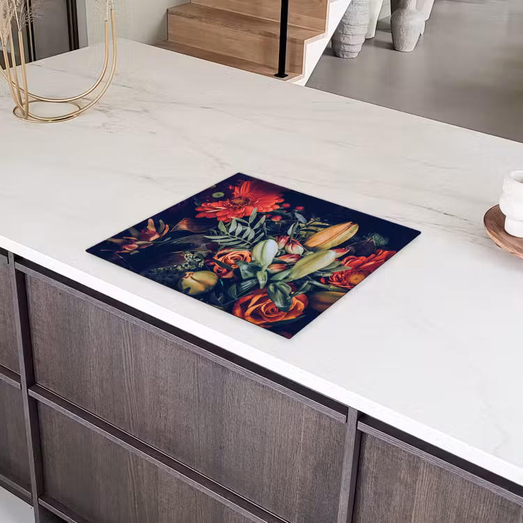 Herfstige Bloemenpracht Inductie beschermer vinyl 3mm middel -sfeer8