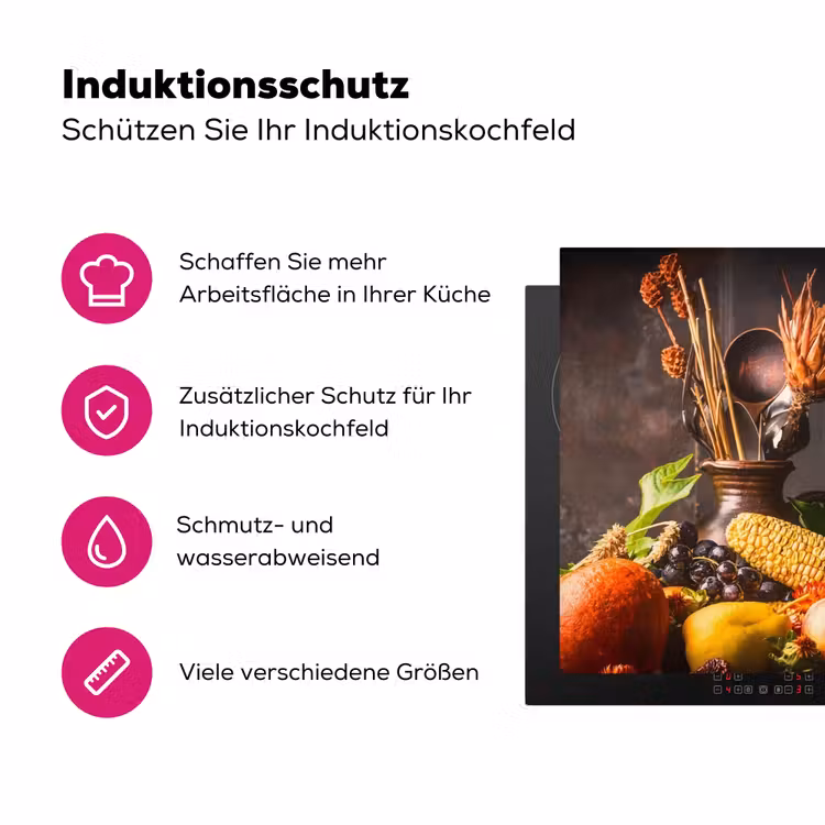 Herfstbounty in Ochtendgloed Inductie beschermer vinyl 3mm klein -zzzzzzz-lf-ups