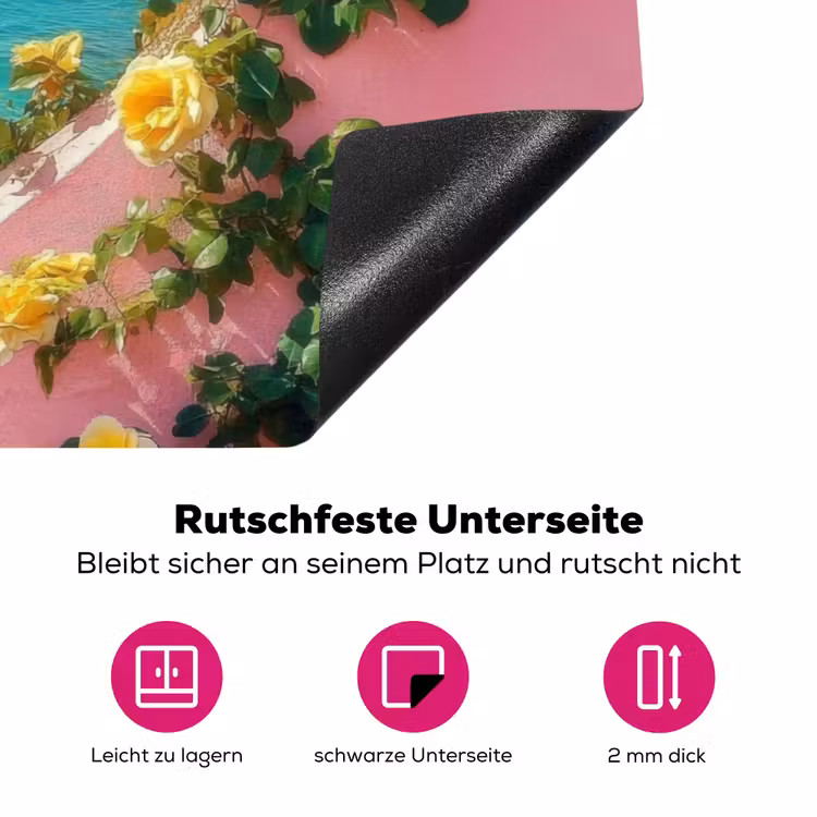 Hart - Zee - Muur Inductie beschermer vinyl 3mm klein -zzzzzzz-lf-onderkant