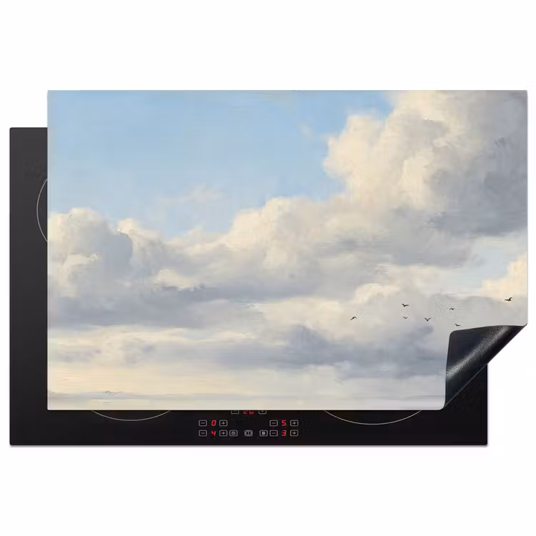 Lucht - Wolken - Natuur - Klassiek - Blauw Inductie beschermer vinyl 3mm klein -3d