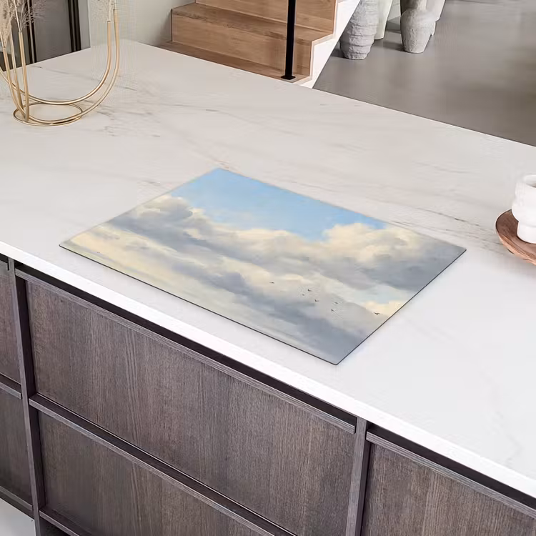Lucht - Wolken - Natuur - Klassiek - Blauw Inductie beschermer vinyl 3mm klein -sfeer8