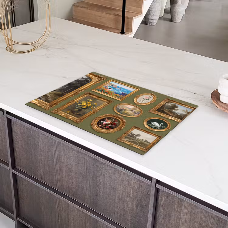 Hert - Bos - Natuur - Klassiek - Dieren Inductie beschermer vinyl 3mm klein -sfeer8