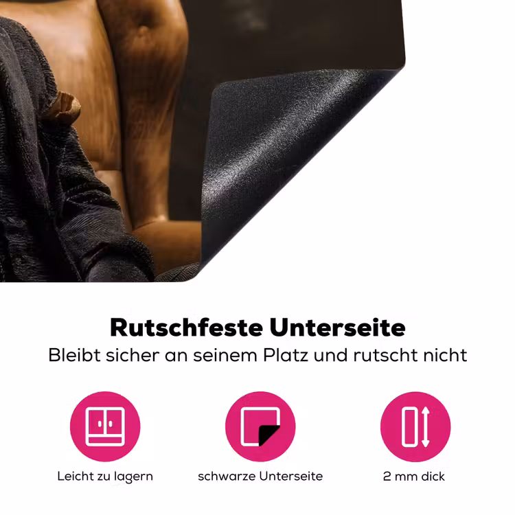 Hert - Zonnebril - Zwart - Pak Inductie beschermer vinyl 3mm klein -zzzzzzz-lf-onderkant