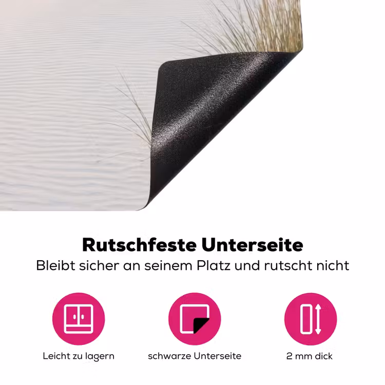 Horizon - Duinlandschap - Zand Inductie beschermer vinyl 3mm klein -zzzzzzz-lf-onderkant