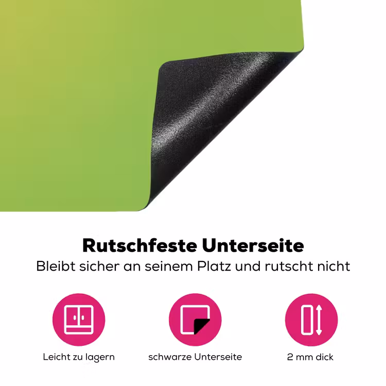 Hoorntje - Schepijs - Groen Inductie beschermer vinyl 3mm klein -zzzzzzz-lf-onderkant