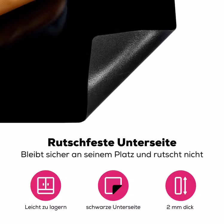 Hotdog - Porselein - Delfts blauw - Eten Inductie beschermer vinyl 3mm klein -zzzzzzz-lf-onderkant