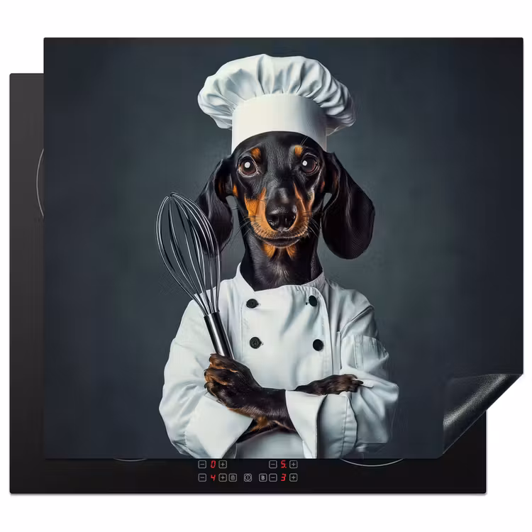 Hond - Garde - Kok Inductie beschermer vinyl 3mm middel -3d