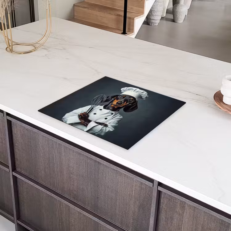 Hond - Garde - Kok Inductie beschermer vinyl 3mm middel -sfeer8