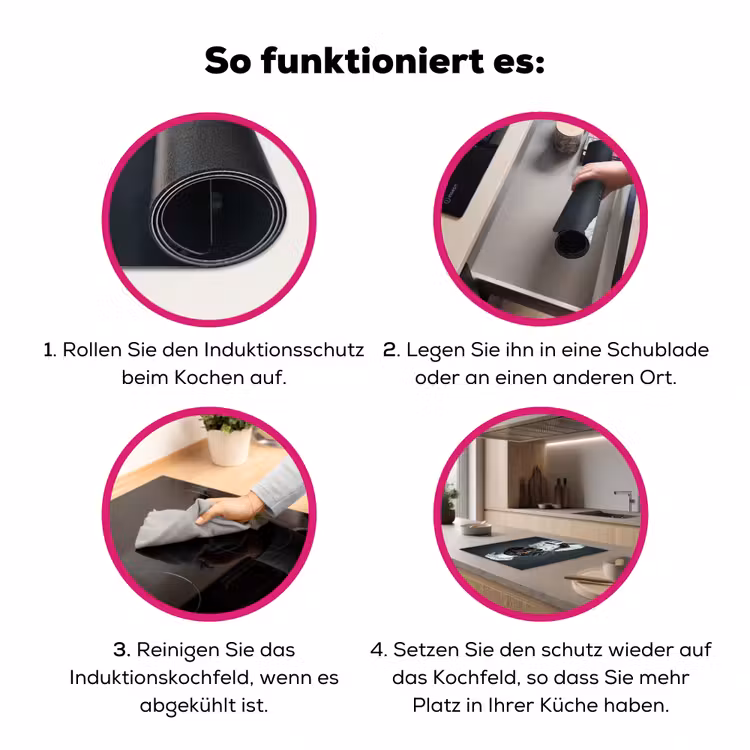 Hond - Garde - Kok Inductie beschermer vinyl 3mm middel -zzzzzzz-lf-werking
