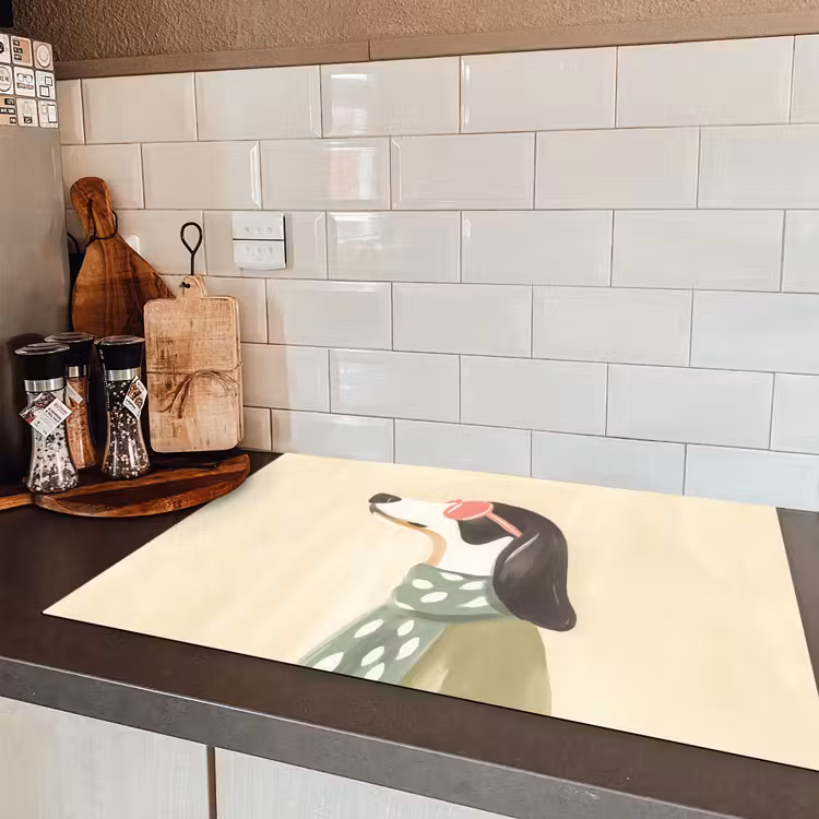 Hond - Zonnebril - Sjaal Inductie beschermer vinyl 3mm klein -sfeer3