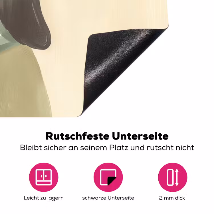 Hond - Zonnebril - Sjaal Inductie beschermer vinyl 3mm klein -zzzzzzz-lf-onderkant