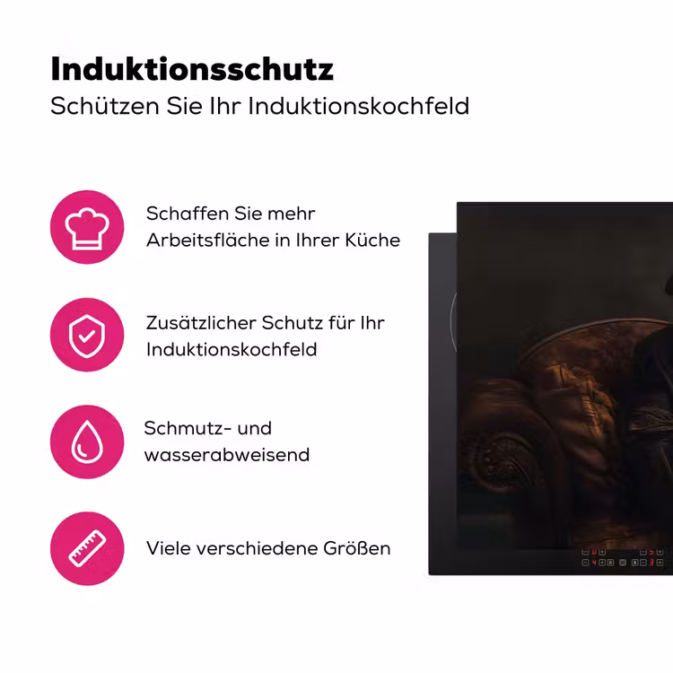 Hond - Sigaar - Hoed - Pak Inductie beschermer vinyl 3mm klein -zzzzzzz-lf-ups