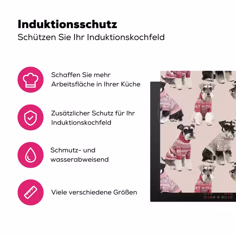 Honden - Truien - Rood Inductie beschermer vinyl 3mm klein 276 -zzzzzzz-lf-ups