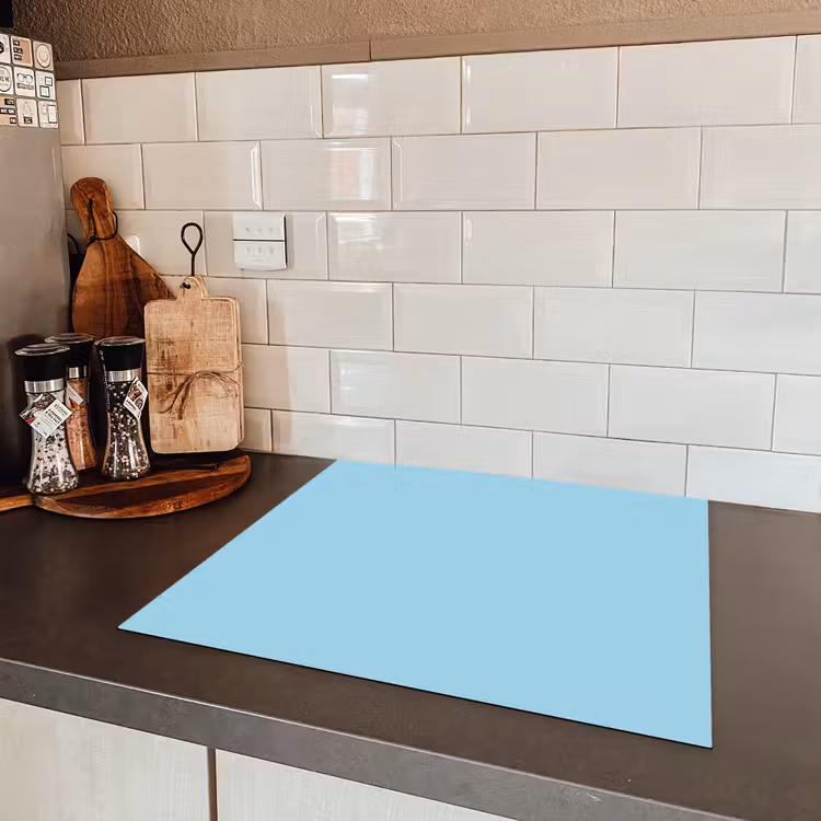 Ice - Blue - Blauw Inductie beschermer vinyl 3mm middel 274 -sfeer3