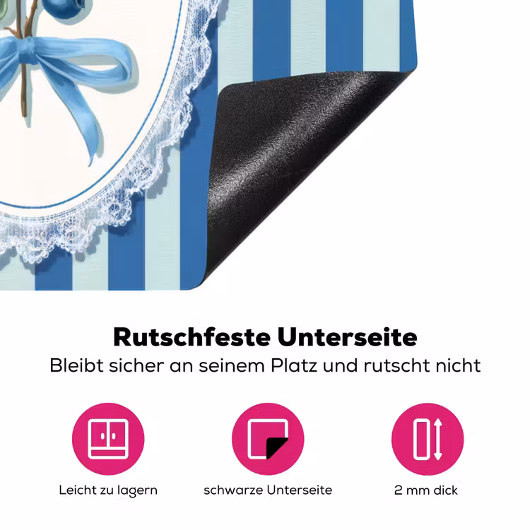 Illustratie - Bessen - Blauw - Strepen Inductie beschermer vinyl 3mm middel -zzzzzzz-lf-onderkant