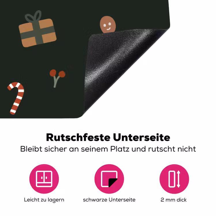 Illustratie - Figuren - Groen Inductie beschermer vinyl 3mm klein 276 -zzzzzzz-lf-onderkant